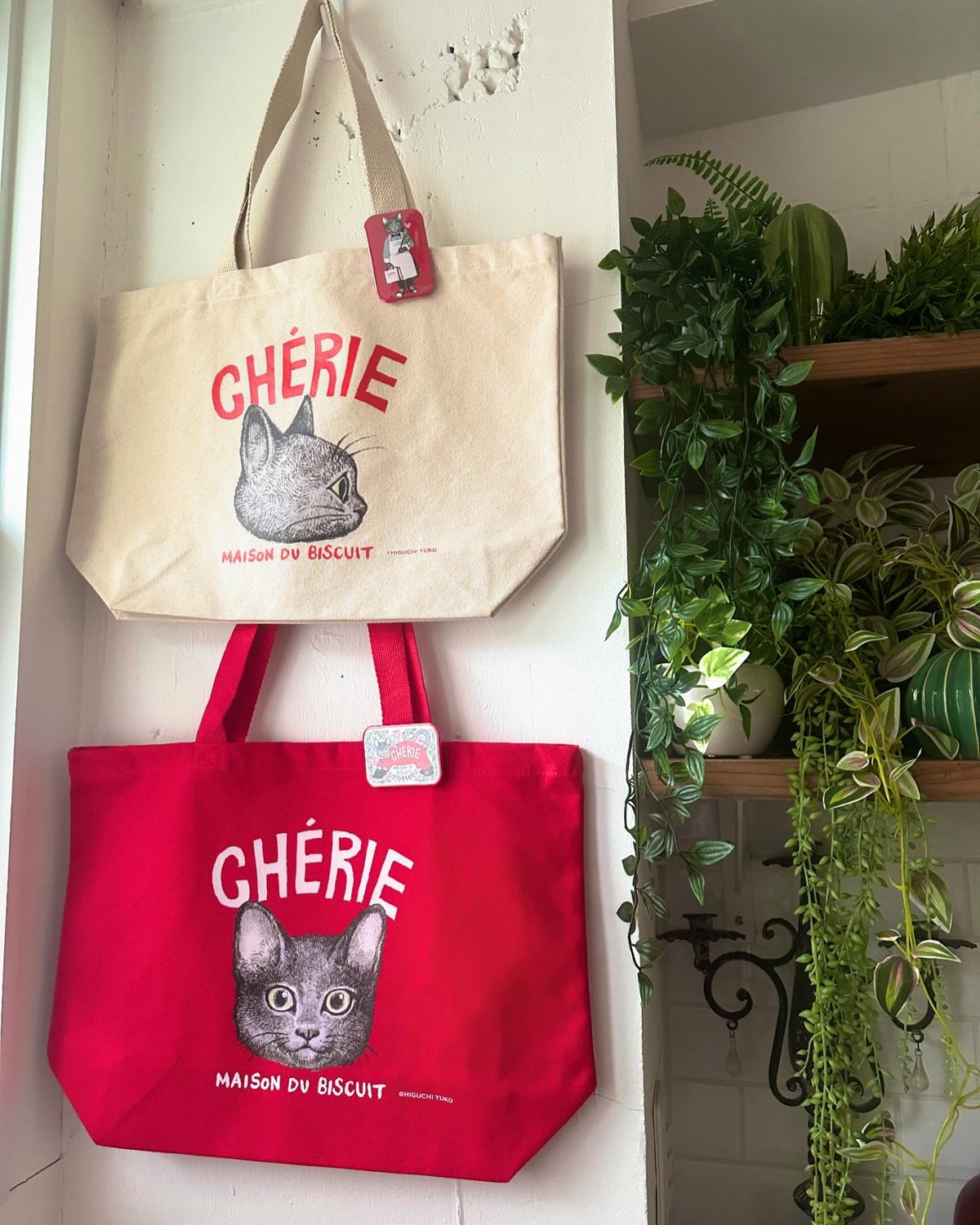 ヒグチユウコ×シェリーメゾンドビスキュイトートバッグローソンコラボ容器