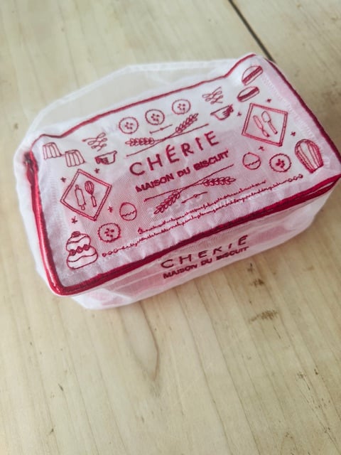 CHÉRIE/BT 【白】ビスキュイ缶ポーチ1枚 | CHERIE