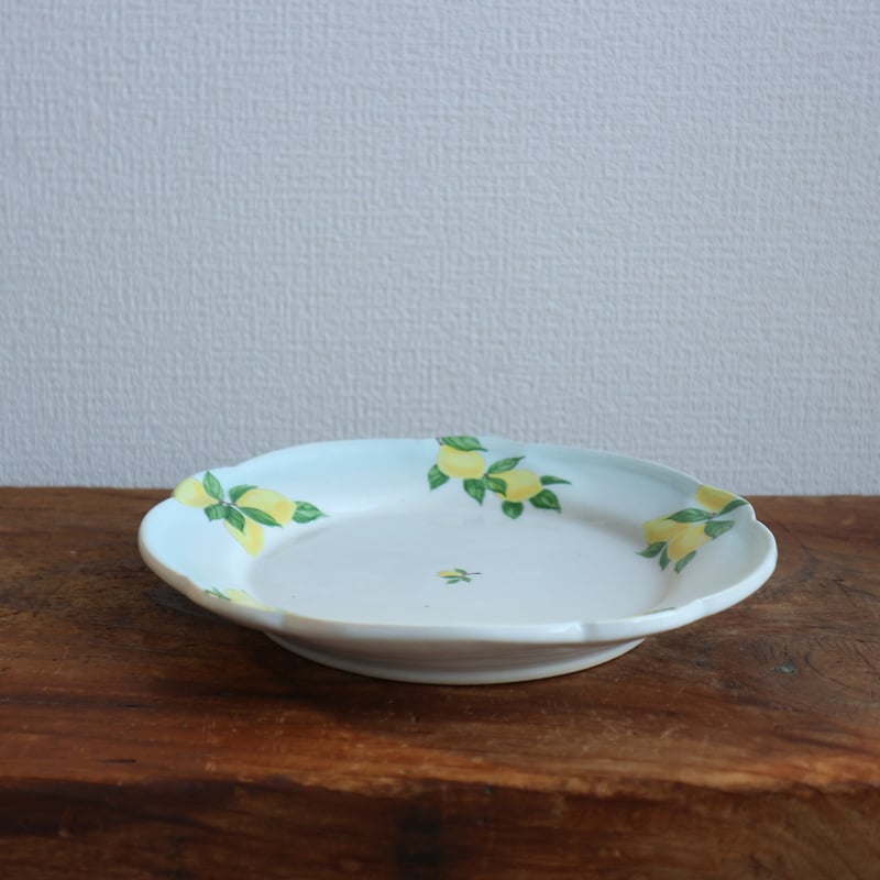 花形リム皿6寸（檸檬/バイカラー）/ 阿部慎太朗 | モノスタイル . shop
