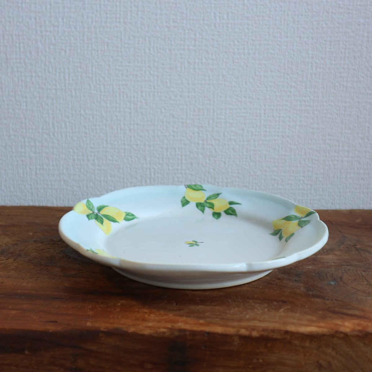 花形リム皿6寸（檸檬/バイカラー）/ 阿部慎太朗 | モノスタイル . shop