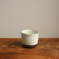 粉引半筒猪口 / 高木剛