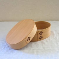 曲げわっぱお弁当箱花柄（小）/ 草刈庄一