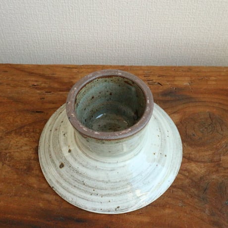 三島4.5寸高台皿 / 高木剛