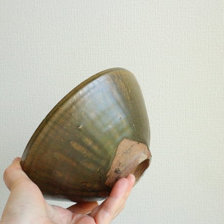 鉄釉6寸鉢 / 高木剛
