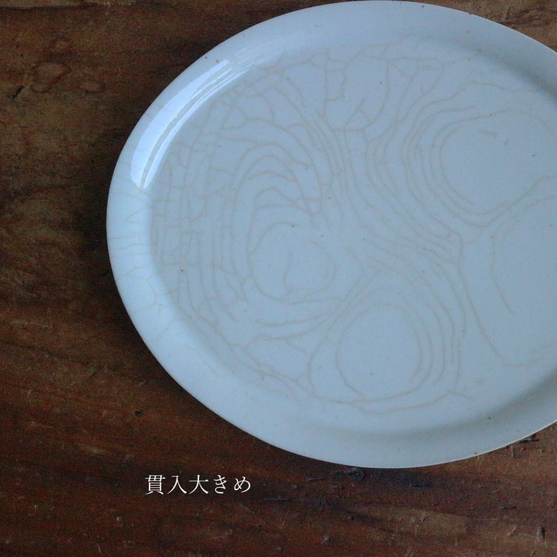 菅沼淳一さんのショートリム皿　貫入プレート12枚まとめて　作家もの ショートリム楕円皿小 / 菅沼淳一 | モノスタイル . shop