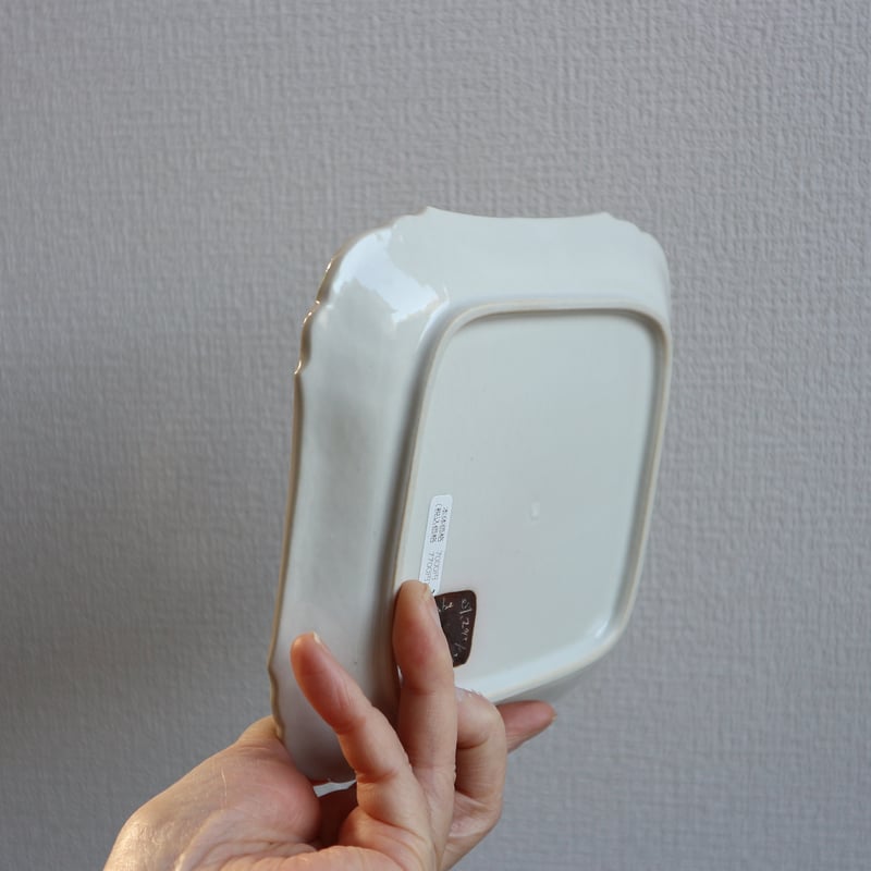 花形細リム皿スクエア5寸（檸檬）/ 阿部慎太朗 | モノスタイル . shop