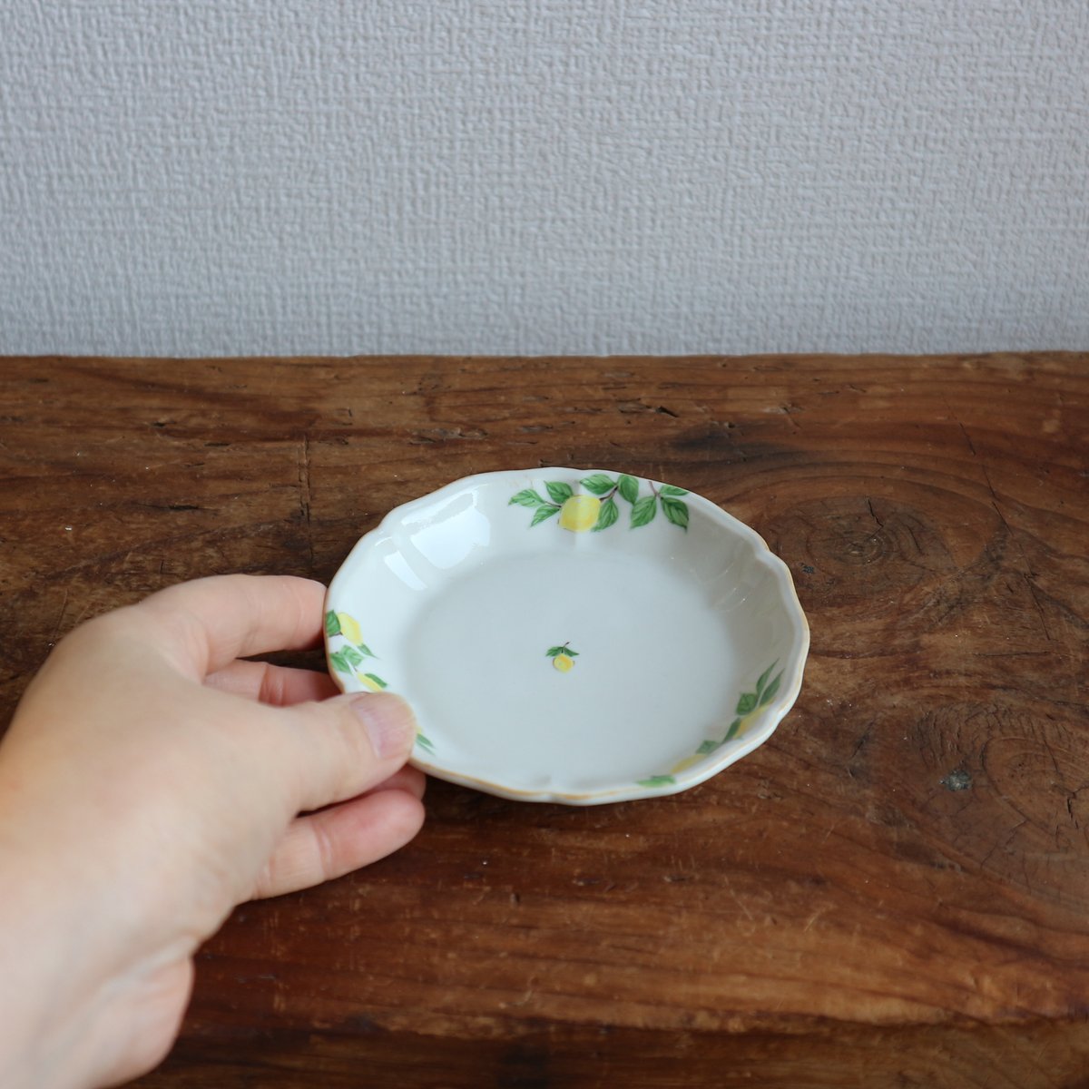 花形深まめ皿（檸檬）/ 阿部慎太朗 | モノスタイル onlineshop
