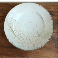 粉引6寸リム皿 / 高木剛