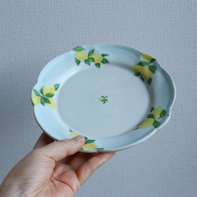 花形リム皿6寸（檸檬/バイカラー）/ 阿部慎太朗 | モノスタイル onlineshop
