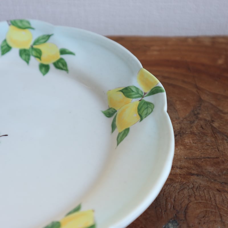 花形リム皿6寸（檸檬/バイカラー）/ 阿部慎太朗 | モノスタイル . shop