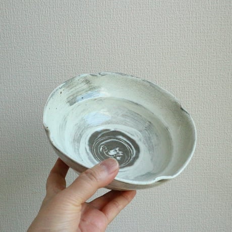 三島6寸四方鉢 / 高木剛