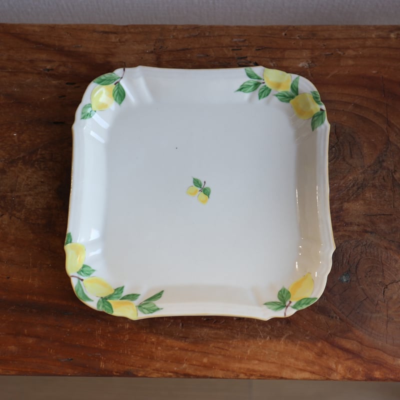 花形細リム皿スクエア5寸（檸檬）/ 阿部慎太朗 | モノスタイル . shop