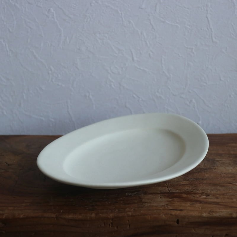 Awabi ware オーバル皿M アイボリー2枚セット アワビウェア 岡本純一