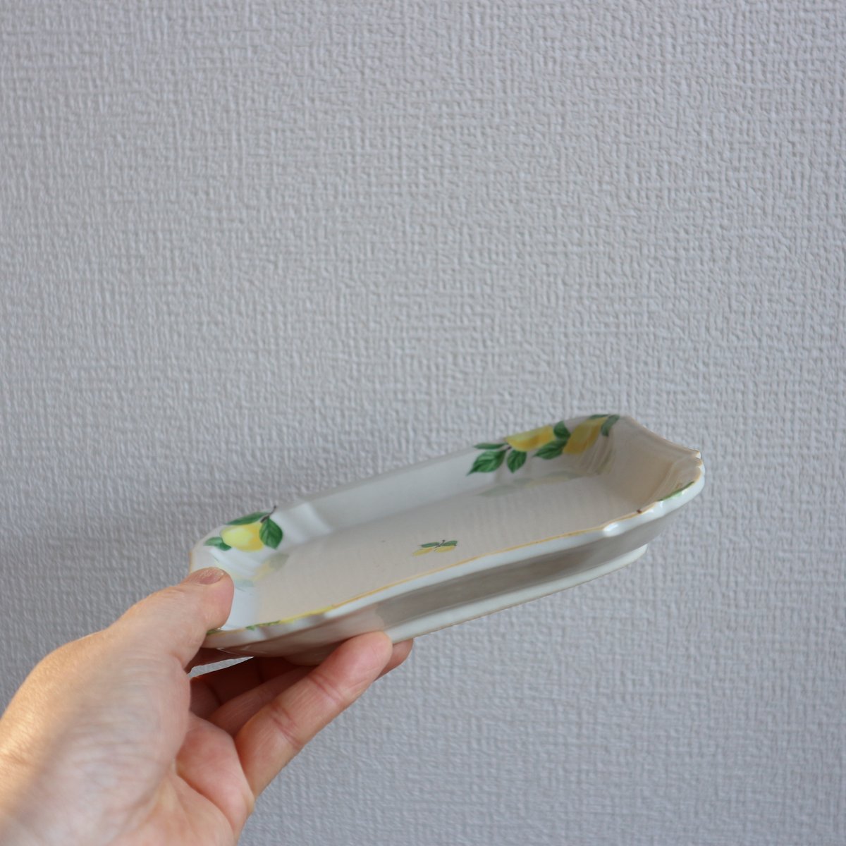 花形細リム皿スクエア5寸（檸檬）/ 阿部慎太朗 | モノスタイル . shop