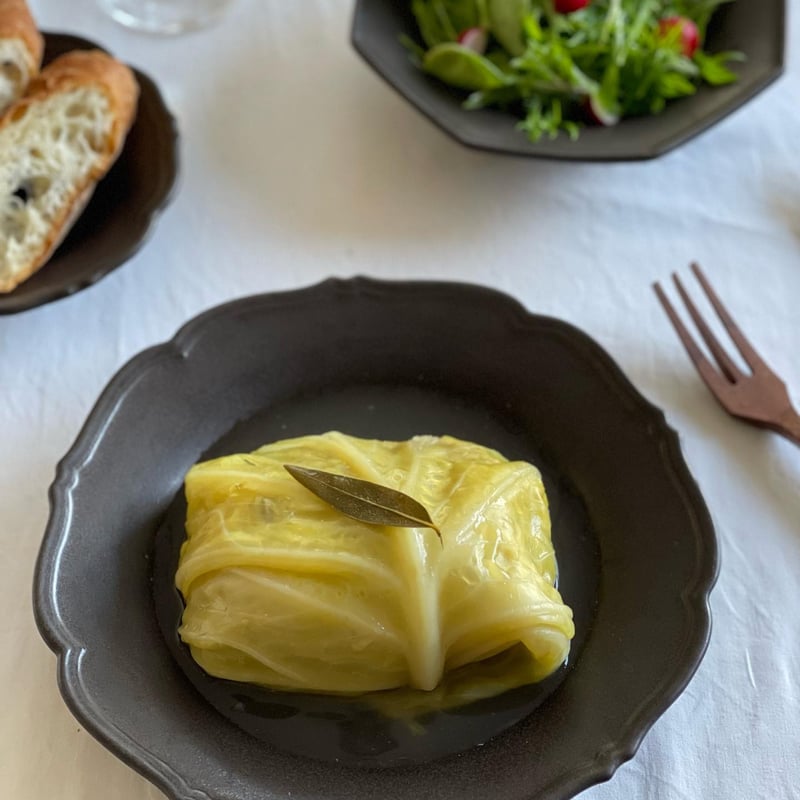 輪花皿M黒マット / あわびウェア | モノスタイル . shop