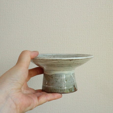 三島4.5寸高台皿 / 高木剛