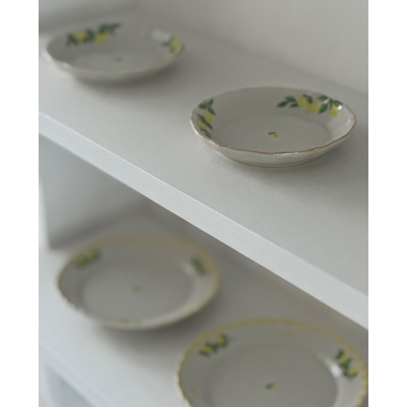 花形深まめ皿（檸檬）/ 阿部慎太朗 | モノスタイル . shop