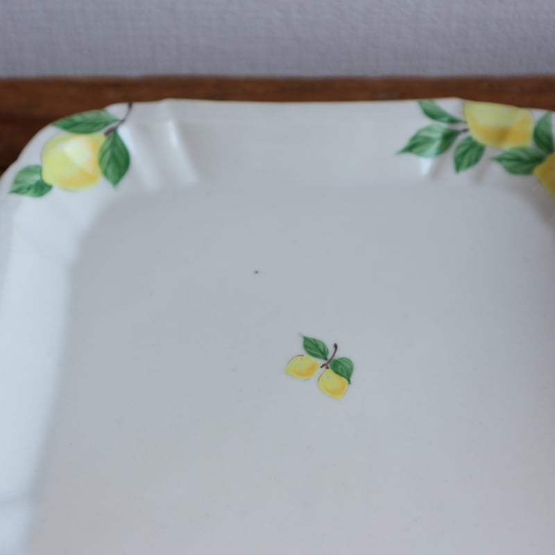 花形細リム皿スクエア5寸（檸檬）/ 阿部慎太朗 | モノスタイル . shop