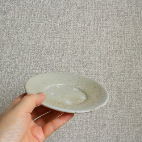 堅手4.5寸リム皿 / 高木剛