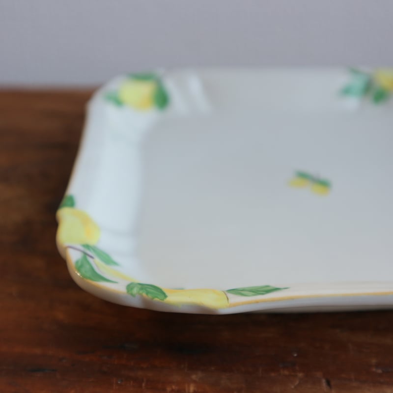 花形細リム皿スクエア5寸（檸檬）/ 阿部慎太朗 | モノスタイル . shop