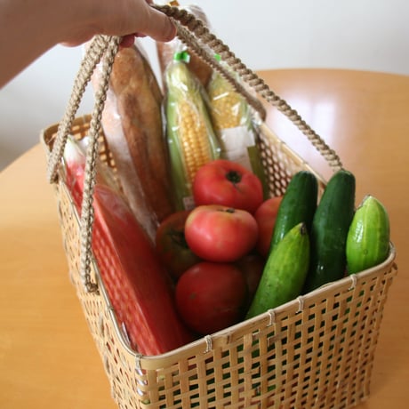 竹の買い物かごL　/    タケカンムリ  (予約）