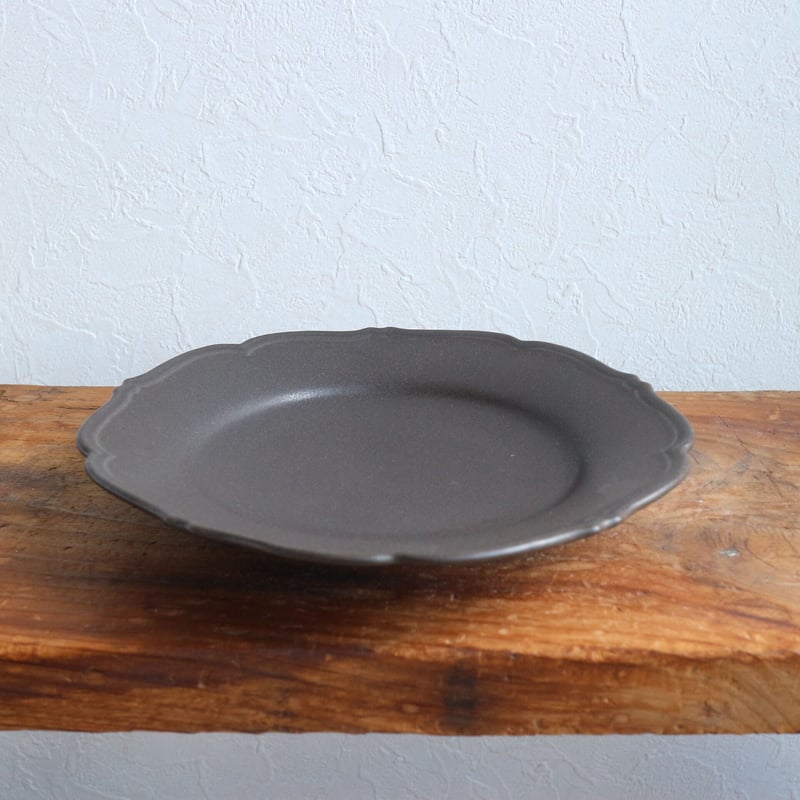 awabi wear アワビウェア　中皿　花型　黒系マット15cm ４枚セット awabi wear アワビウェア 中皿 花型 黒系マット15cm 4枚セット