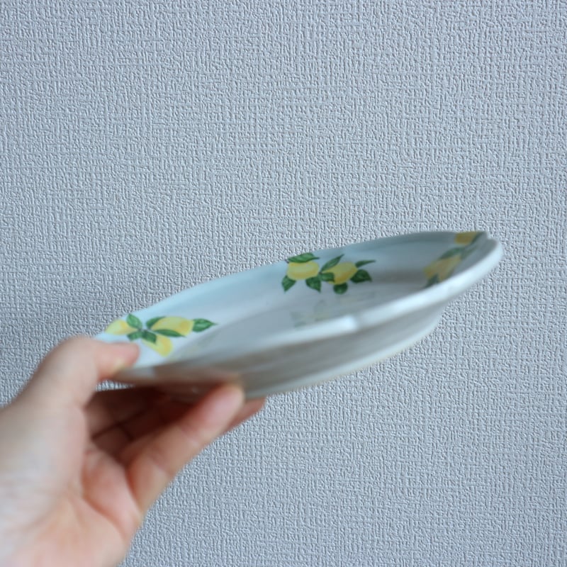 花形リム皿6寸（檸檬/バイカラー）/ 阿部慎太朗 | モノスタイル . shop