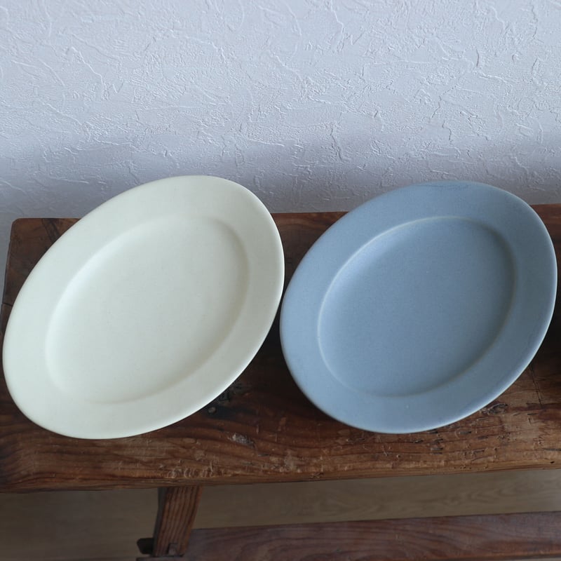 Awabi ware オーバル皿M アイボリー2枚セット アワビウェア 岡本純一 オーバル皿Mアイボリー / あわびウェア | モノスタイル onlineshop