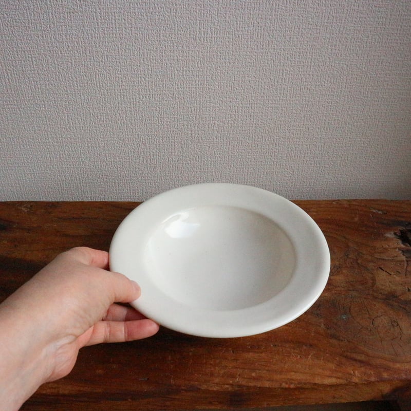 リムスープ皿 白磁 / あわびウェア | モノスタイル onlineshop
