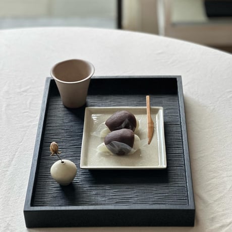 ショートリム四方皿小 / 菅沼淳一