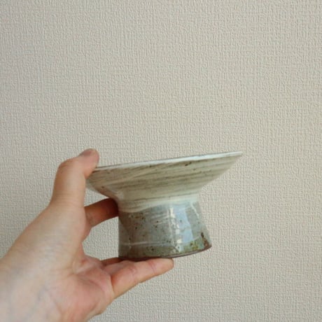 三島4.5寸高台皿 / 高木剛