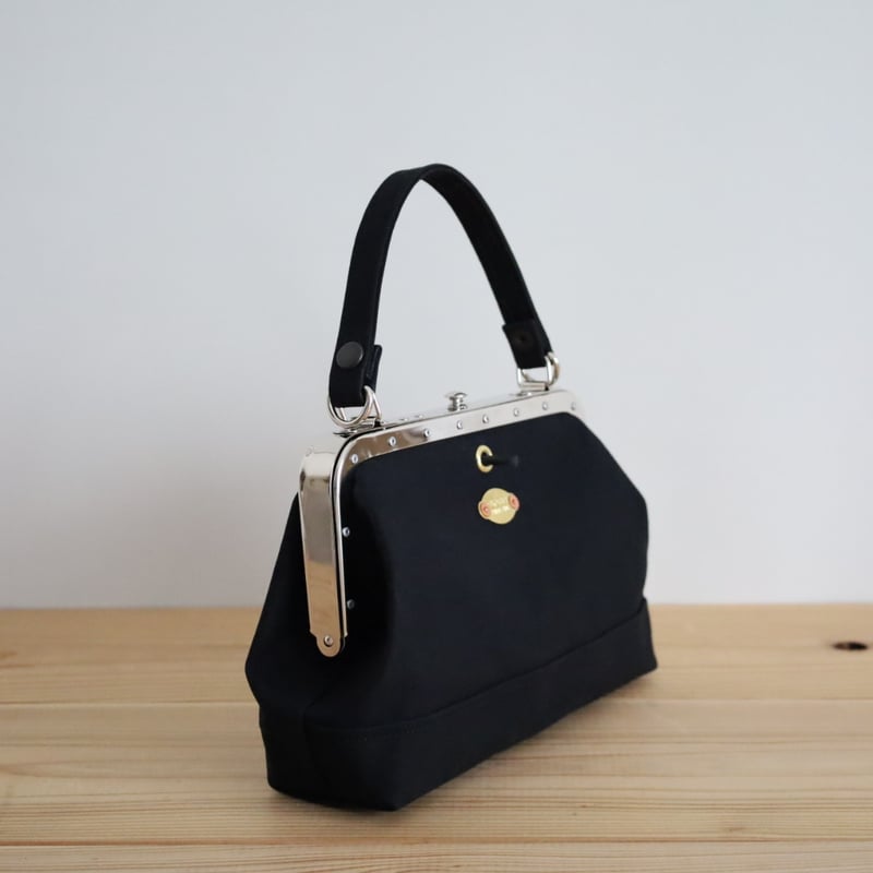 FRAME-STD/ 岡山倉敷9号パラフィンキャンバスショルダー / ブラック