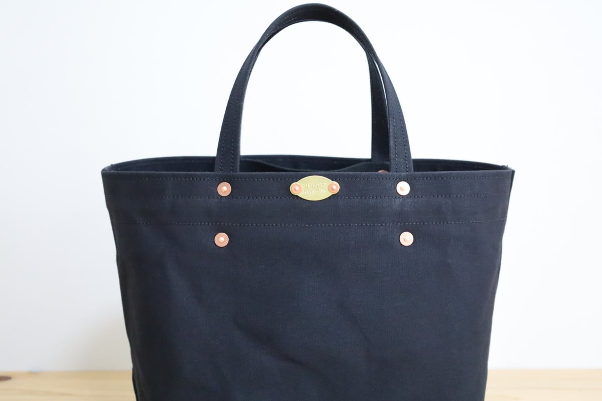 ROMEO-MID -STD/ 岡山倉敷9号パラフィンキャンバストート / ブラック |