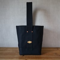 BUCKET-18-STD/  岡山倉敷9号パラフィンキャンバストート /  ブラック