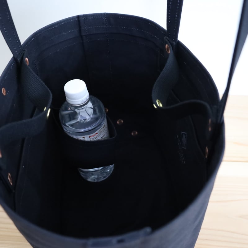 ROMEO-DAILY -STD/ 岡山倉敷9号パラフィンキャンバストート / ブラック