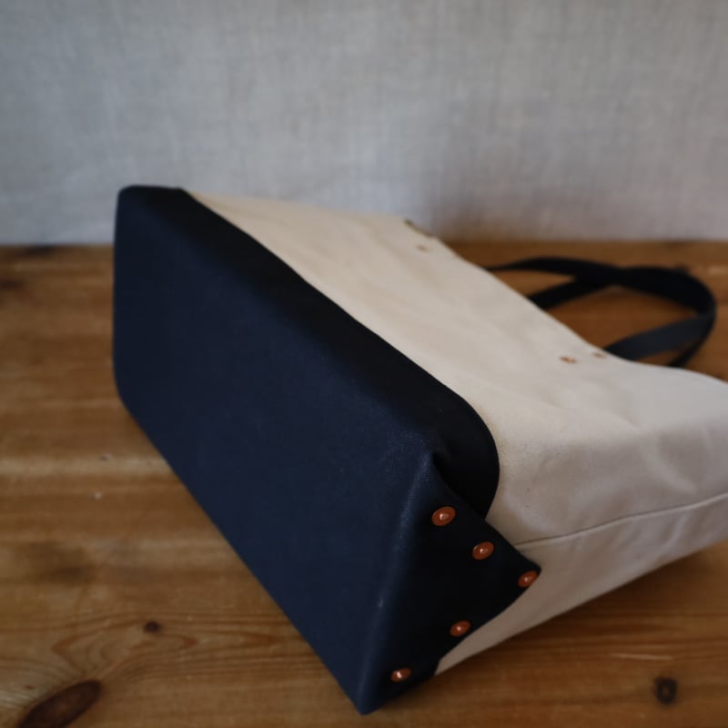 ROMEO-34STD/ 岡山倉敷9号パラフィンキャンバストート / 生成りx