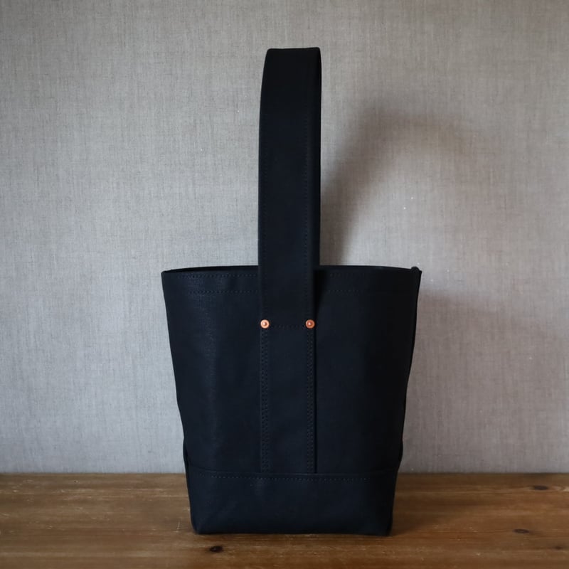 BUCKET-18-STD/ 岡山倉敷9号パラフィンキャンバストート / ブラック | F