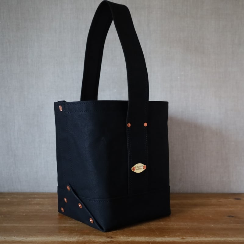 BUCKET-18-STD/ 岡山倉敷9号パラフィンキャンバストート / ブラック | F