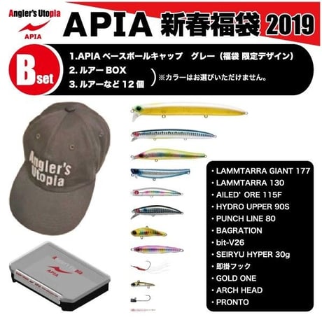 【福袋】　APIA　アピア　新春福袋　2019　Bセット
