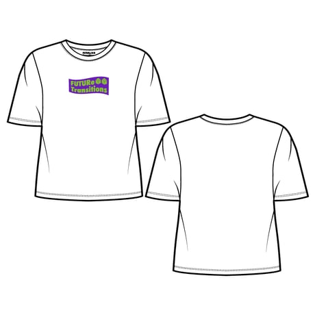 【  FUTURe Transitions 】 6oz S/S Tee Purple Flag Logo