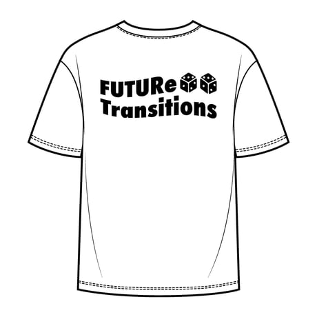 【 FUTURe Transitions 】 6oz S/S Tee  Flag Logo (White x Black)