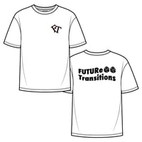 【 FUTURe Transitions 】 6oz S/S Tee  Flag Logo (White x Black)