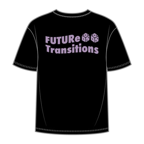 【 FUTURe Transitions 】 6oz S/S Luminous Tee Flag Logo (Black x Purple)
