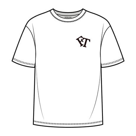 【 FUTURe Transitions 】 6oz S/S Tee  Flag Logo (White x Black)