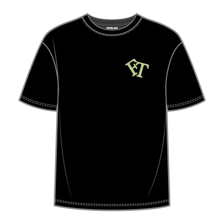 【 FUTURe Transitions 】 6oz S/S Luminous Tee Flag Logo (Black x Purple)