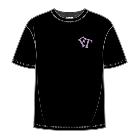 【 FUTURe Transitions 】 6oz S/S Luminous Tee Flag Logo (Black x Purple)