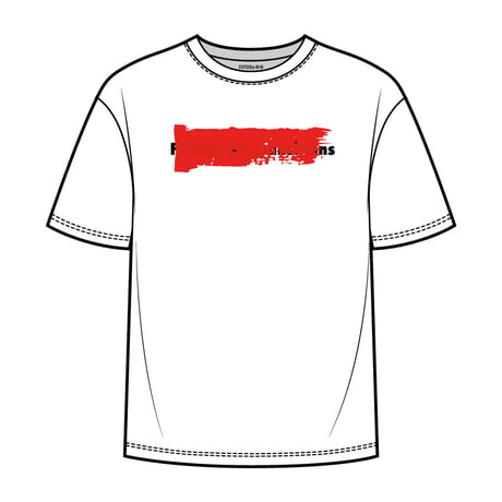 【 FUTURe Transitions 】 6oz S/S Tee Thefuture is in our Hans. (White x Black / Red)