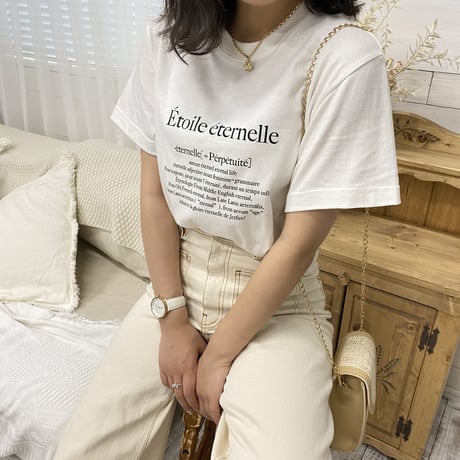 Étoile T-shirt(ivory)【211-2005】