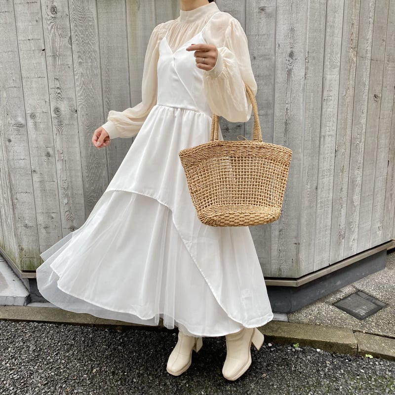 デザインチュールキャミワンピース【211-6043】 | Deisy lotte