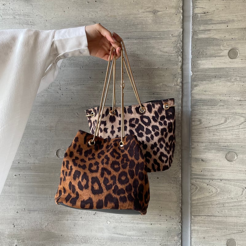 レオパード巾着2wayバッグ【232-9010】 | Deisy lotte